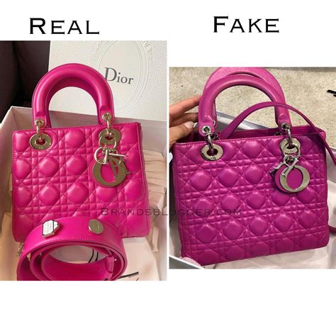 fake lady dior vs real|lady dior handbags real.